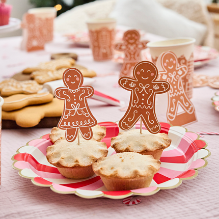 gingerbread poppetjes cocktailprikkers kerst