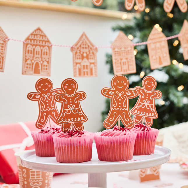 gingerbread poppetjes cocktailprikkers kerst
