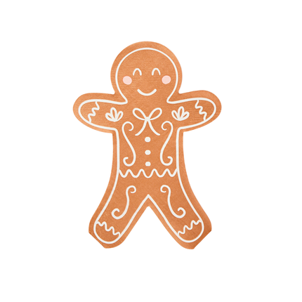 gingerbread mannetje servetten