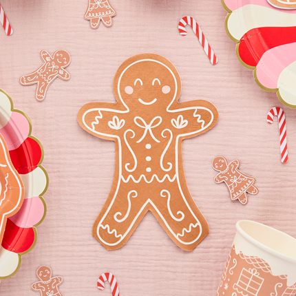 gingerbread mannetje servetten