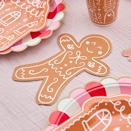 gingerbread mannetje servetten