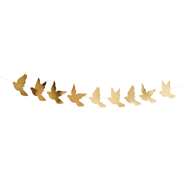 slinger met gouden duiven