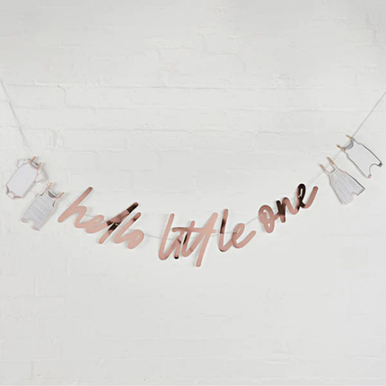 letterbanner met hello little one
