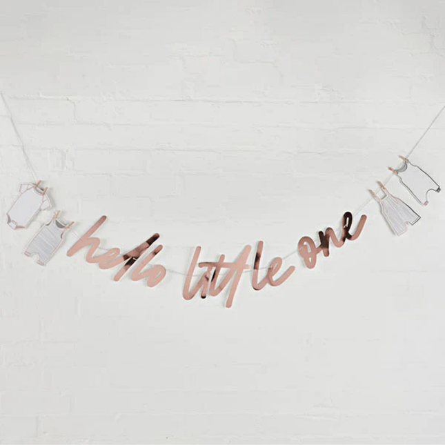letterbanner met hello little one