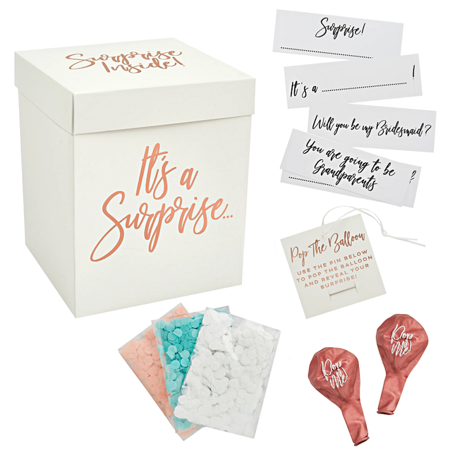 Suprise box met allerlei onderdelen