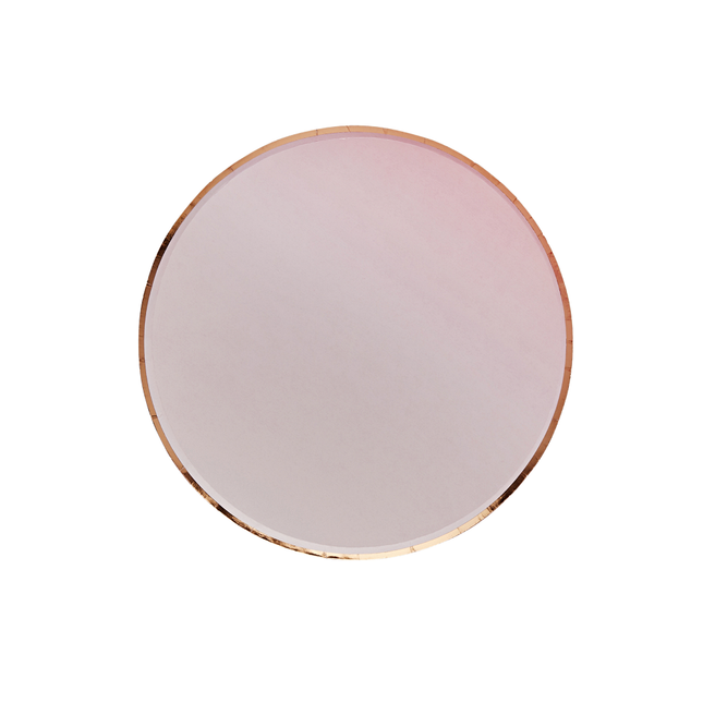 roze en rose goud bordje ombre effect