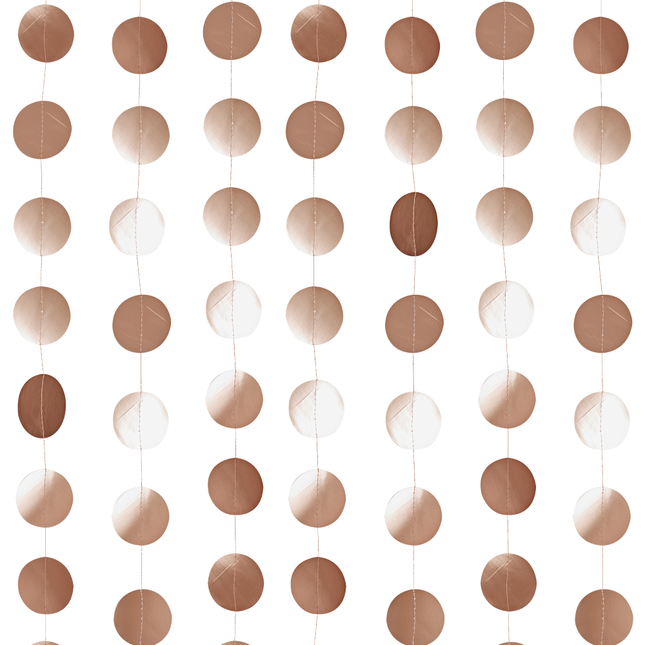 rose gouden backdrop rondjes