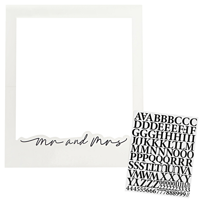 wit foto frame personaliseerbaar