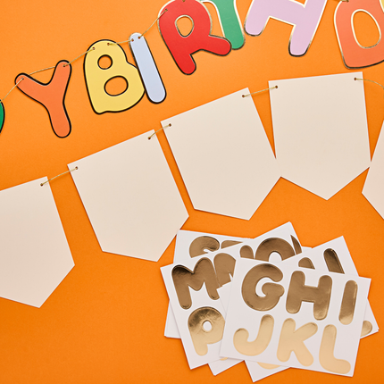 Aanpasbare Slinger - Happy Birthday Multicolor