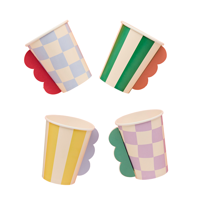 Bekers Multicolor - Blokjes & Streepjes