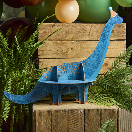 hapjes standaard blauwe dinosaurus