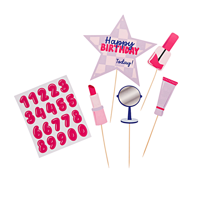 personaliseerbare taart versiering pamper party