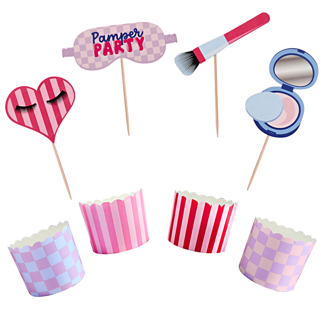 cupcake versiering pamper party