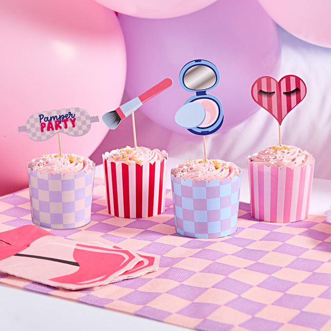 cupcake versiering pamper party