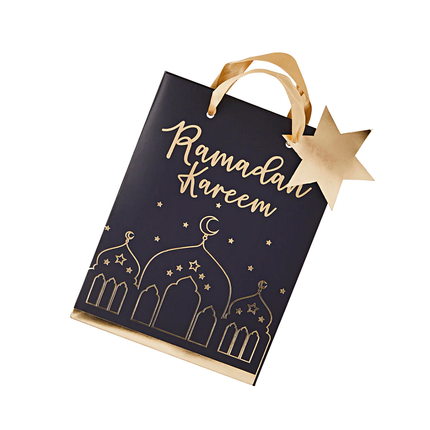 Zwart met goud cadeautasje voor ramadan