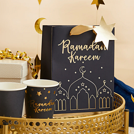 Zwart met goud cadeautasje voor ramadan