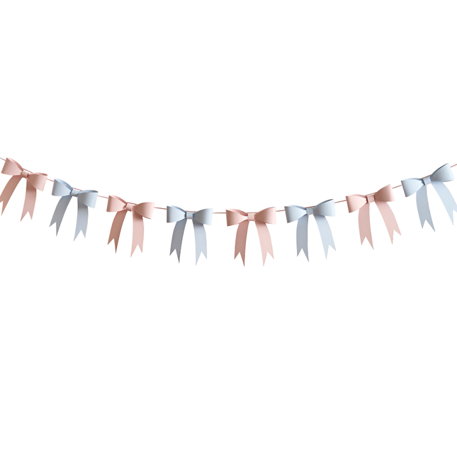 Slinger met Strikjes - Roze & Blauw