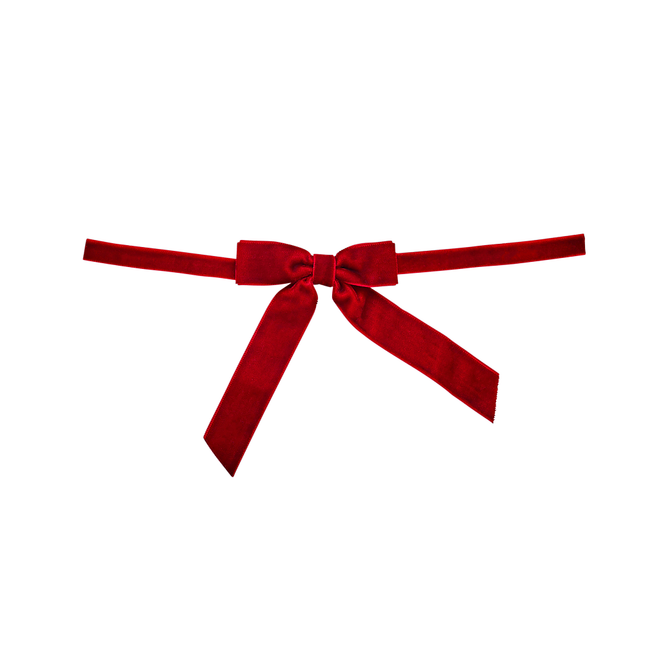 Decoratieve Strikjes - Rood Fluweel