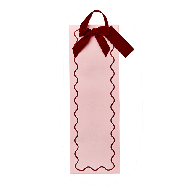 Cadeautas - Roze met Rode Strik