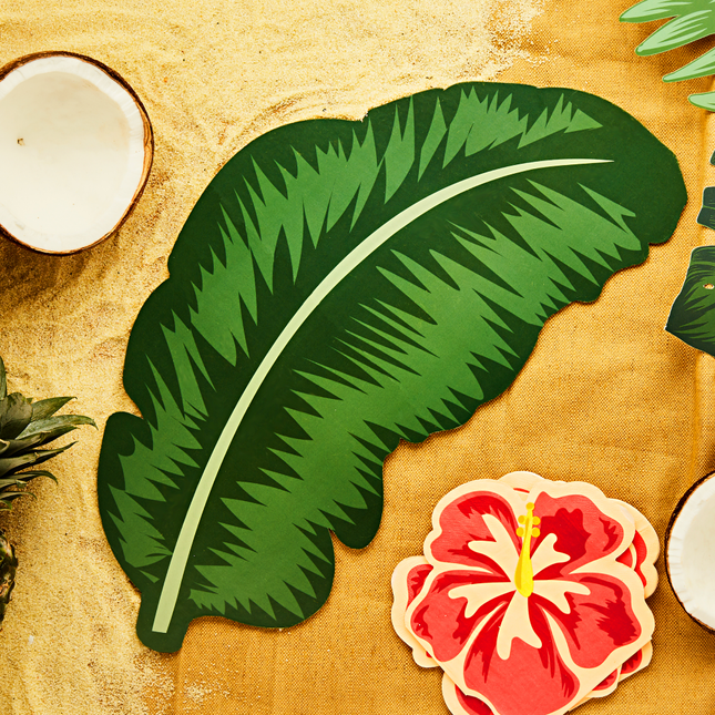 hapjesplank palmblad groen