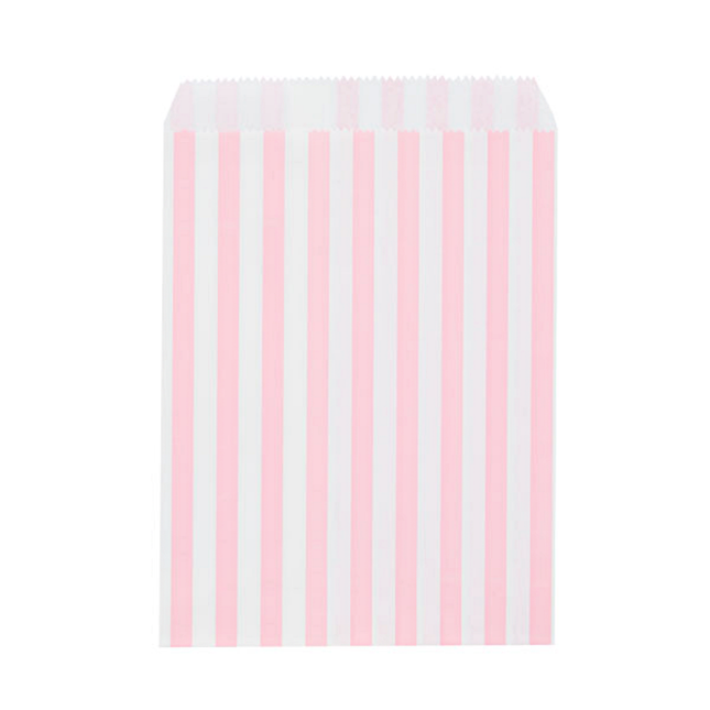 roze en wit gestreept zakje