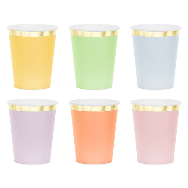 Multicolor & Goud - 6 stuks