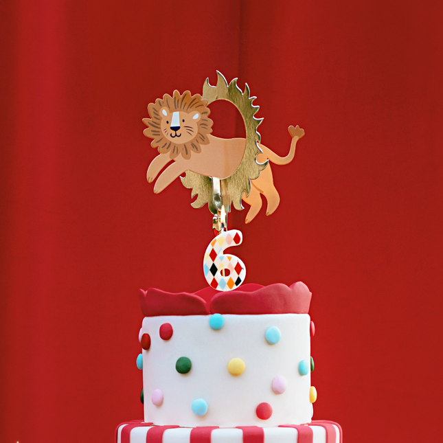 circus taart versiering