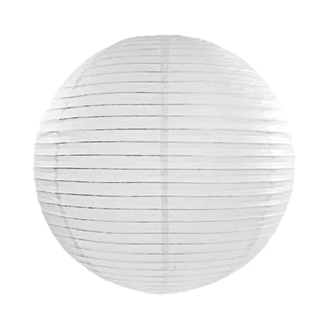 witte ronde lampion van 35 centimeter