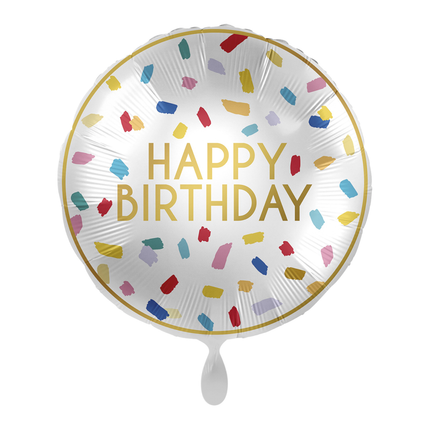 ronde folieballon happy birthday