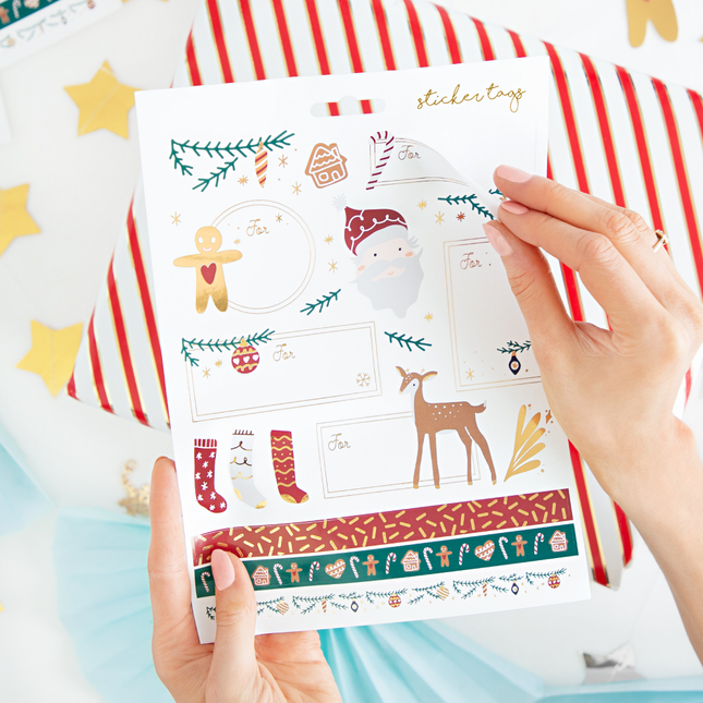 stickers kerstcadeautjes