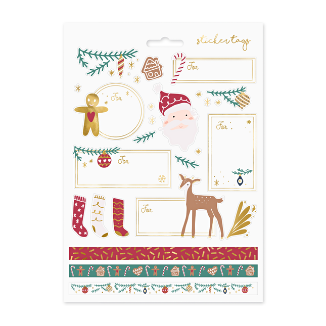 stickers kerstcadeautjes