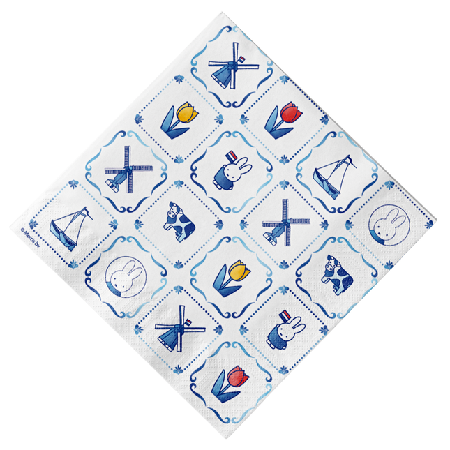 Servetten Nijntje Delfts blauw - 20 stuks