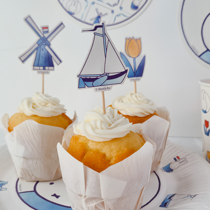 Cocktailprikkers Nijntje Delfts blauw - 12 stuks