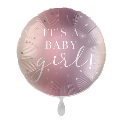 roze gender reveal ballon