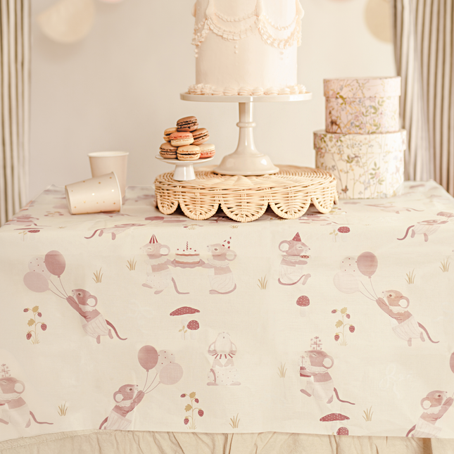 Tafelkleed Muisjes - Beige