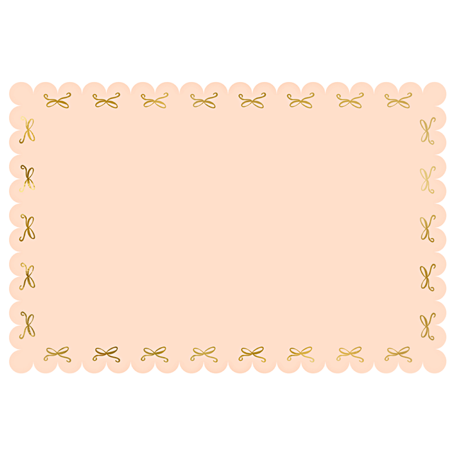 roze tafelkleed met gouden strikjes