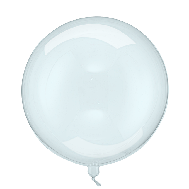 lichtblauwe sphere ballon