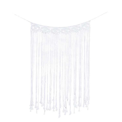 Witte macrame versiering
