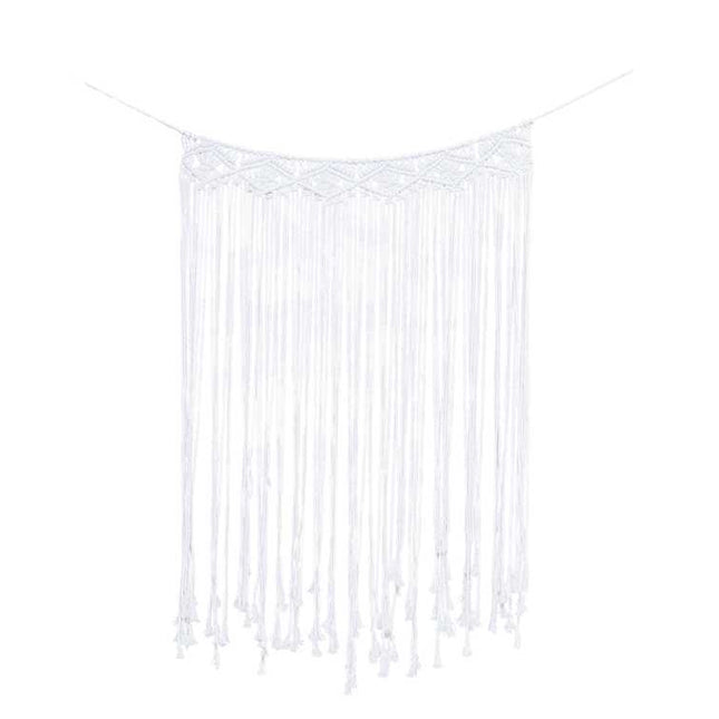 Witte macrame versiering