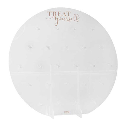 Lege ronde transparante donut wall