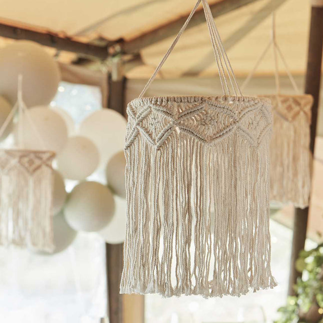 Macrame kroonluchter