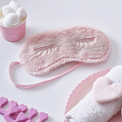 Roze oogmasker kinderen kinderfeestje