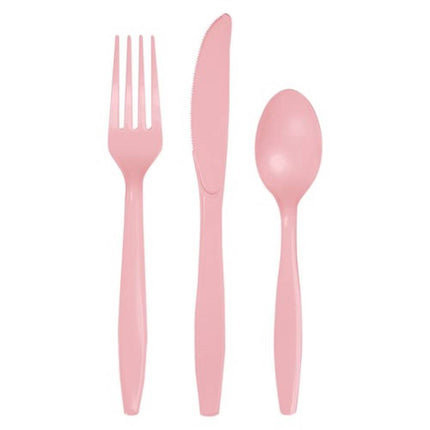 Roze bestek op witte achtergrond