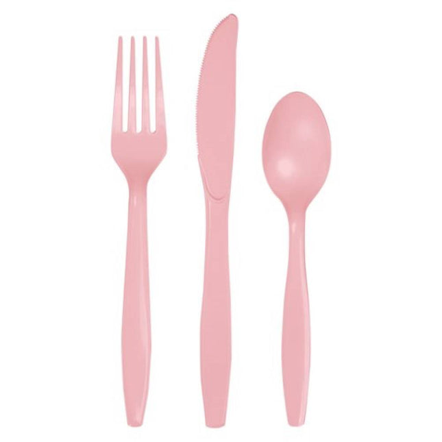 Roze bestek op witte achtergrond