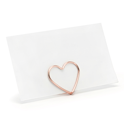 Rose gouden hartjes kaarthouders