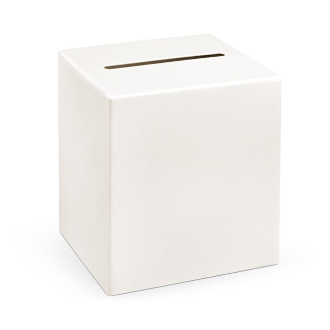 Witte kaartendoos bruiloft