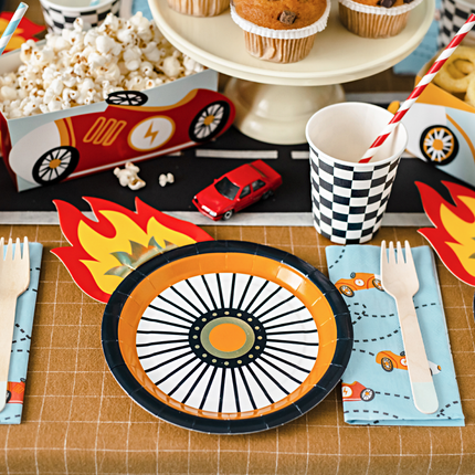 Kinderfeestje met auto en race thema