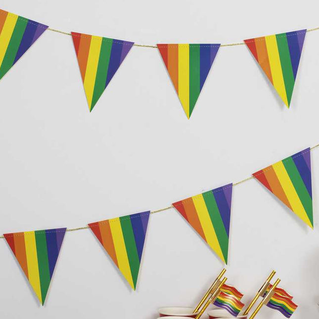wimpelvlaggetjes met regenboogkleuren