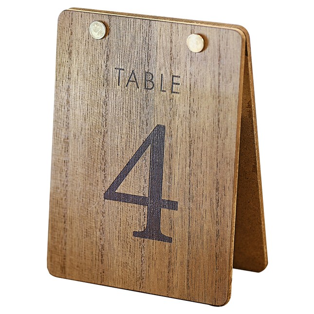 Houten tafel nummer