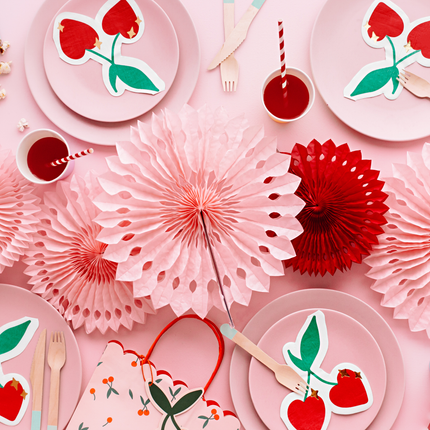 roze waaiers